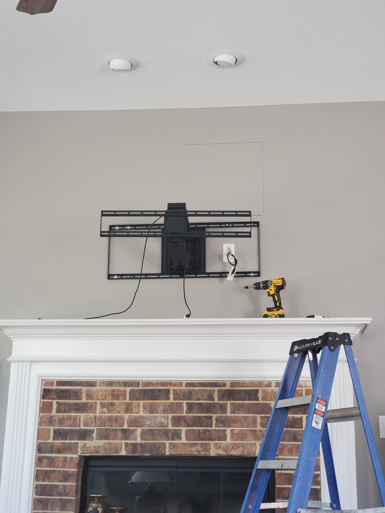 MantelMount - MM700 Premier Fireplace TV Mount Pull Down Bracket for 50