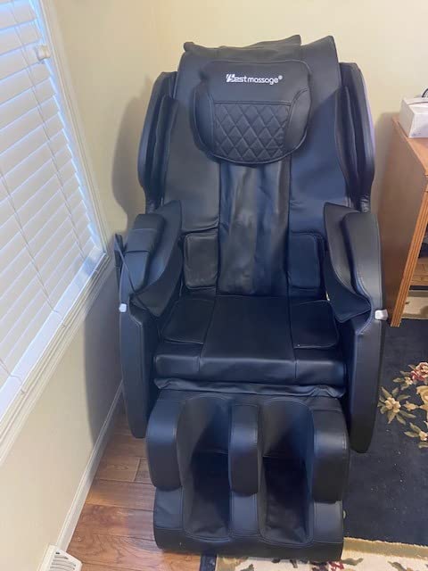 BestMassage Massage Chair Zero Gravity Full Body Electric Shiatsu Massage Chair Recliner with Foot Rollers Built-in Heat Therapy Air Massage System Stretch Vibrating for Home Office customer photo 2