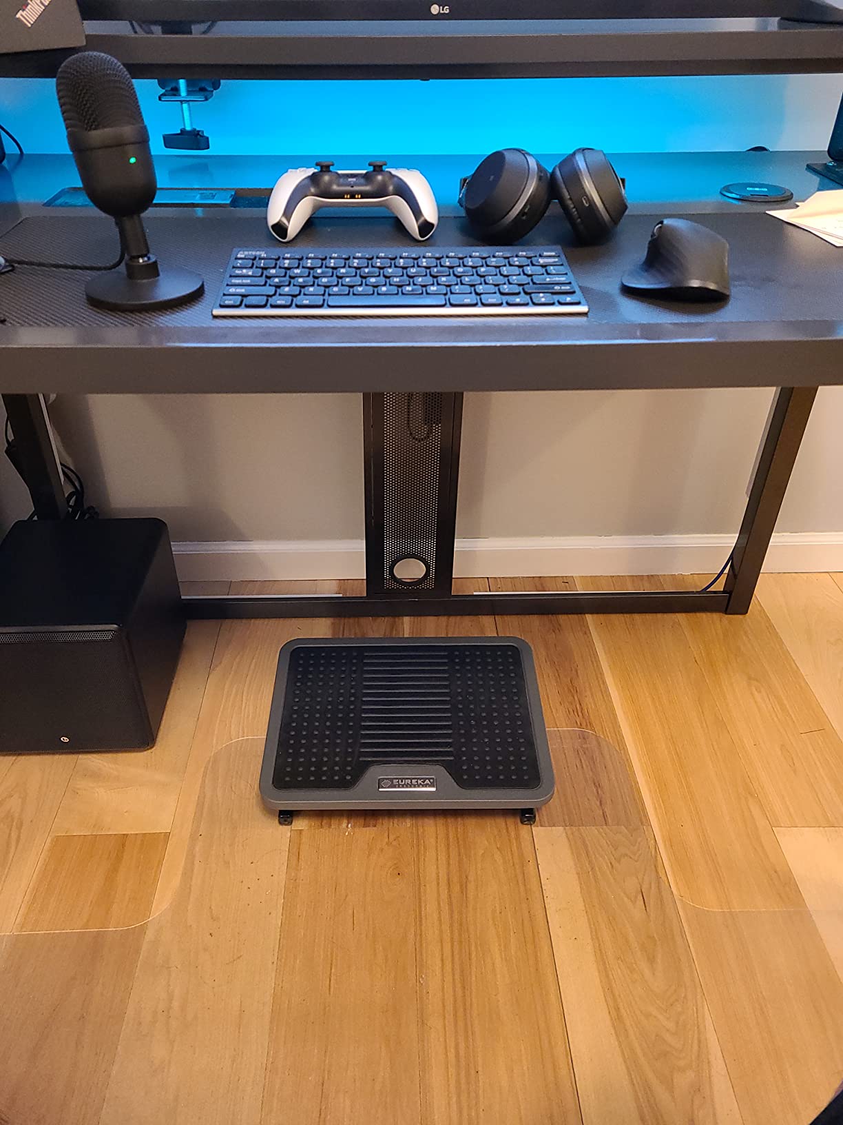 EUREKA ERGONOMIC Tilt Adjustable Footrest, Foot Rest for Under Desk at Work with Massage Surface, Office Foot Rest Under Desk with 20 Degree Tilt No Locking, Metal Frame | 20° tilt adjustable foot rest with massage surface and sturdy metal frame, designed for ergonomic under desk support customer photo 1