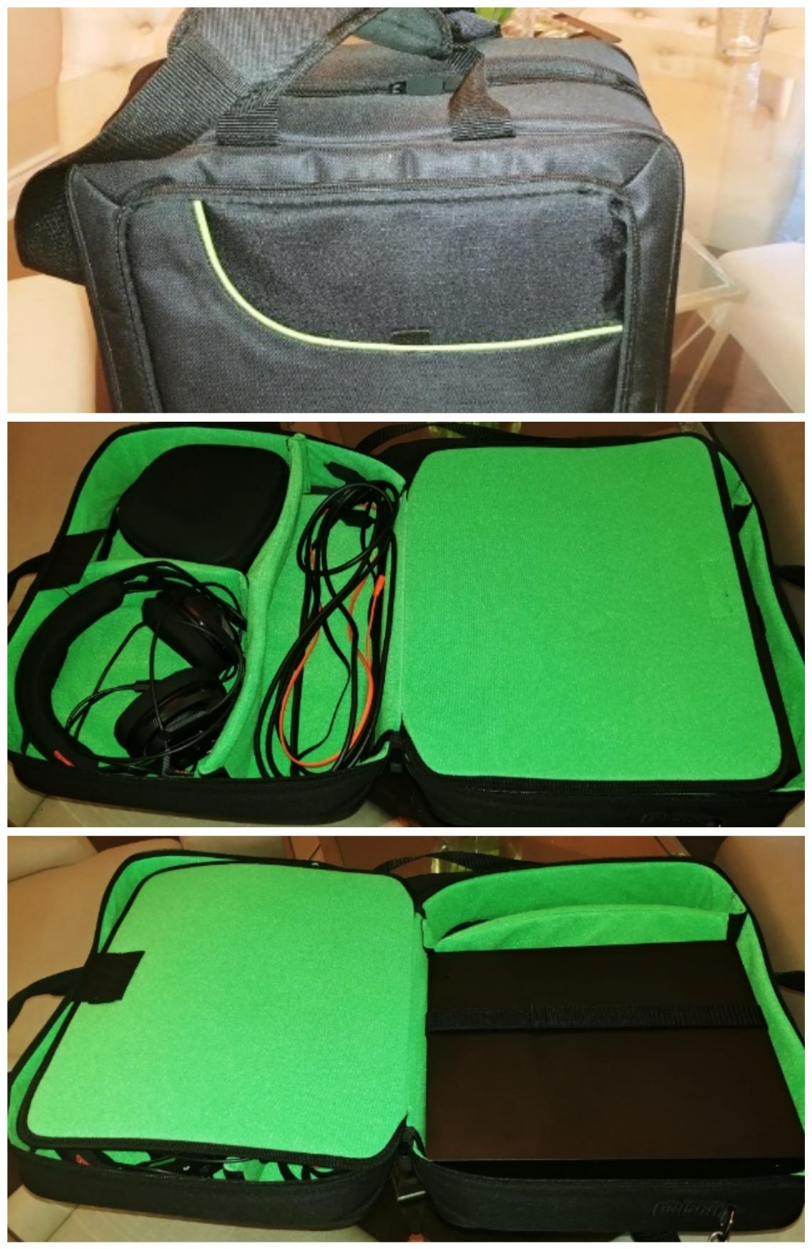USA Gear Console Carrying Case Fits Xbox One, Series S, Xbox 360 - Travel Case with Water Resistant Exterior, Customizable Accessory Storage for Controllers, Power Cables Gaming Headset & more customer photo 1