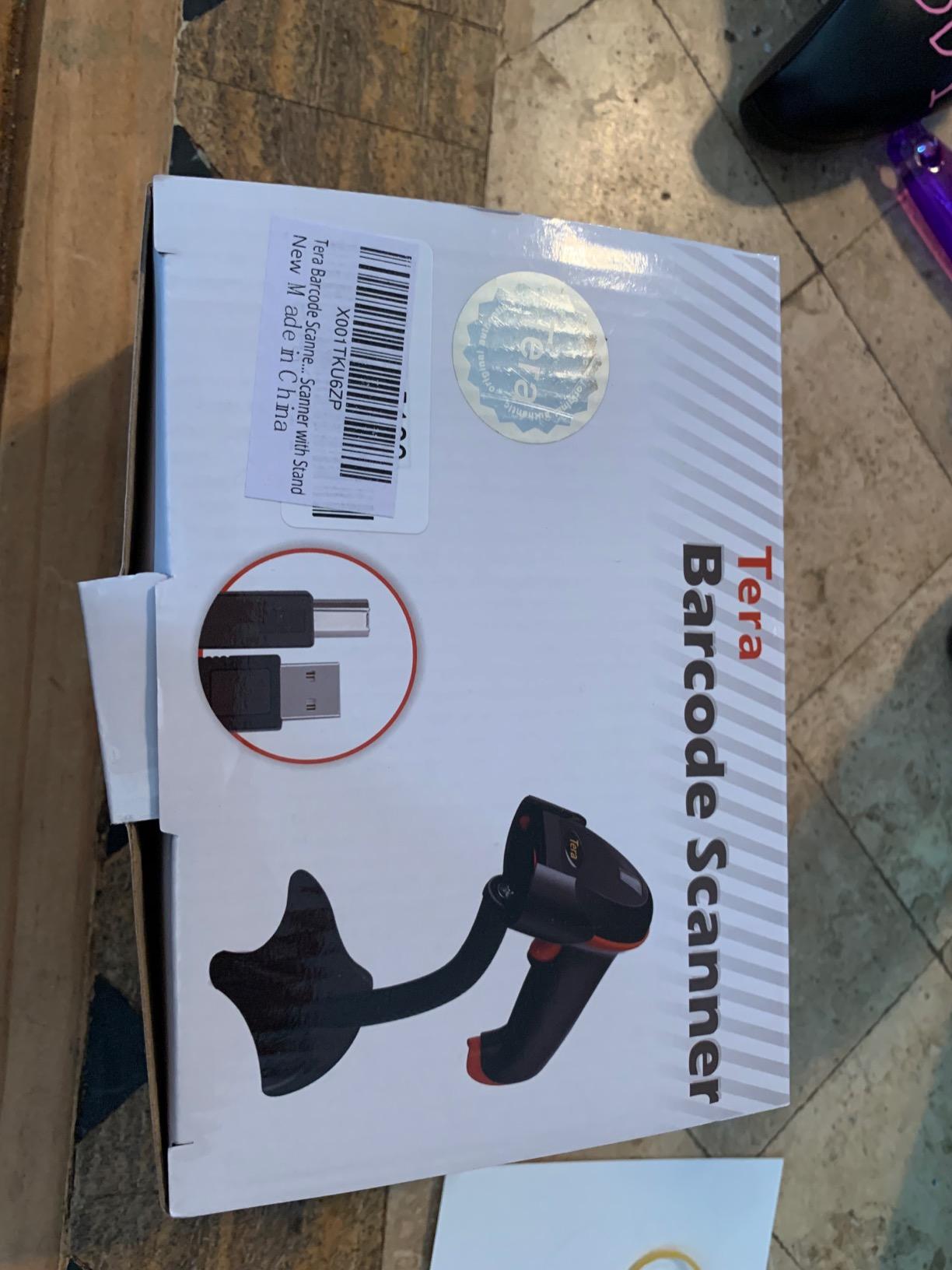 Tera Barcode Scanner Wireless 1D Laser Cordless Barcode Reader with Battery Level Indicator, Versatile 2 in 1 2.4Ghz Wireless and USB 2.0 Wired customer photo 2