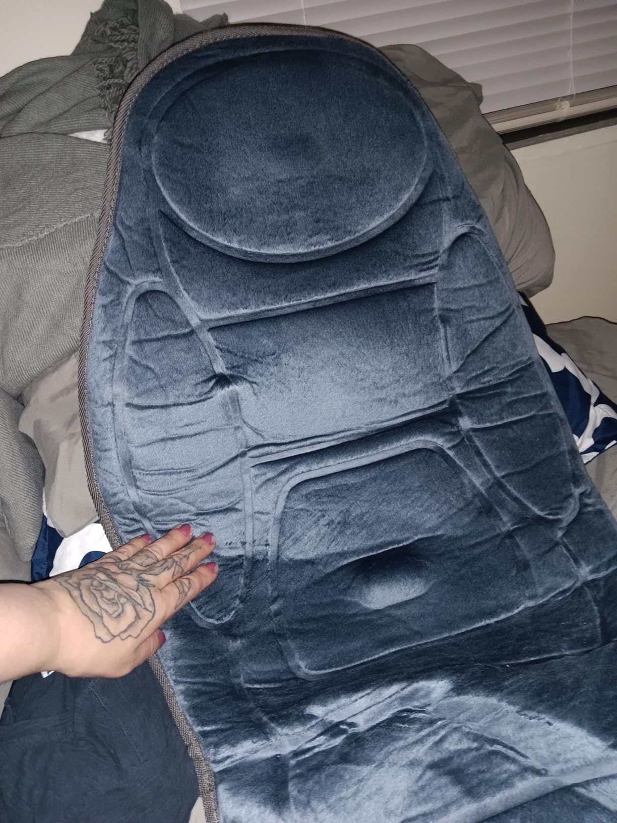 Snailax Vibration Back Massager with Heat, 2026 Upgraded Chair Massage Pad customer photo 1