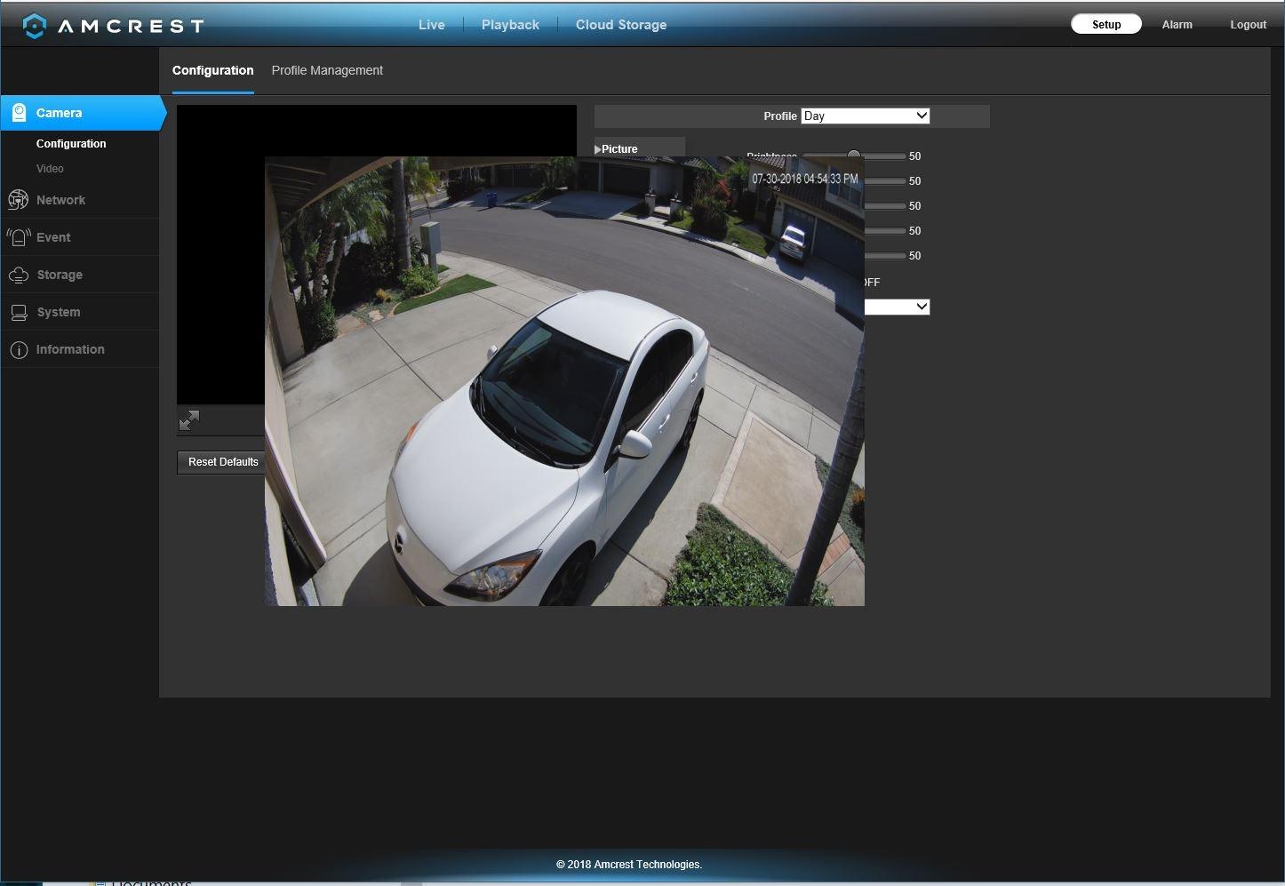 Amcrest UltraHD 4K (8MP) Outdoor Bullet Security IP POE Camera, 98ft NightVision, 2.8mm Lens, IP67 Weatherproof, 256GB MicroSD Recording, Black (IP8M-2496EB-V2) customer photo 1
