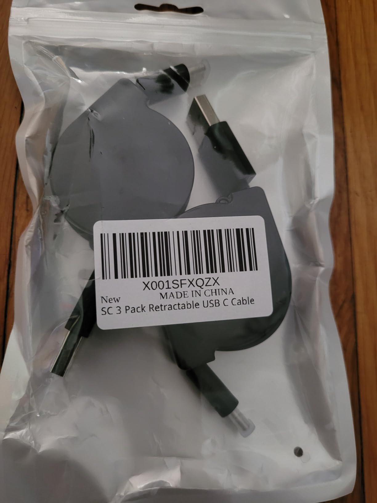 Retractable USB C Cable, Type C Cords 3 Pack (3.3ft) Fast Charger Cord customer photo 2