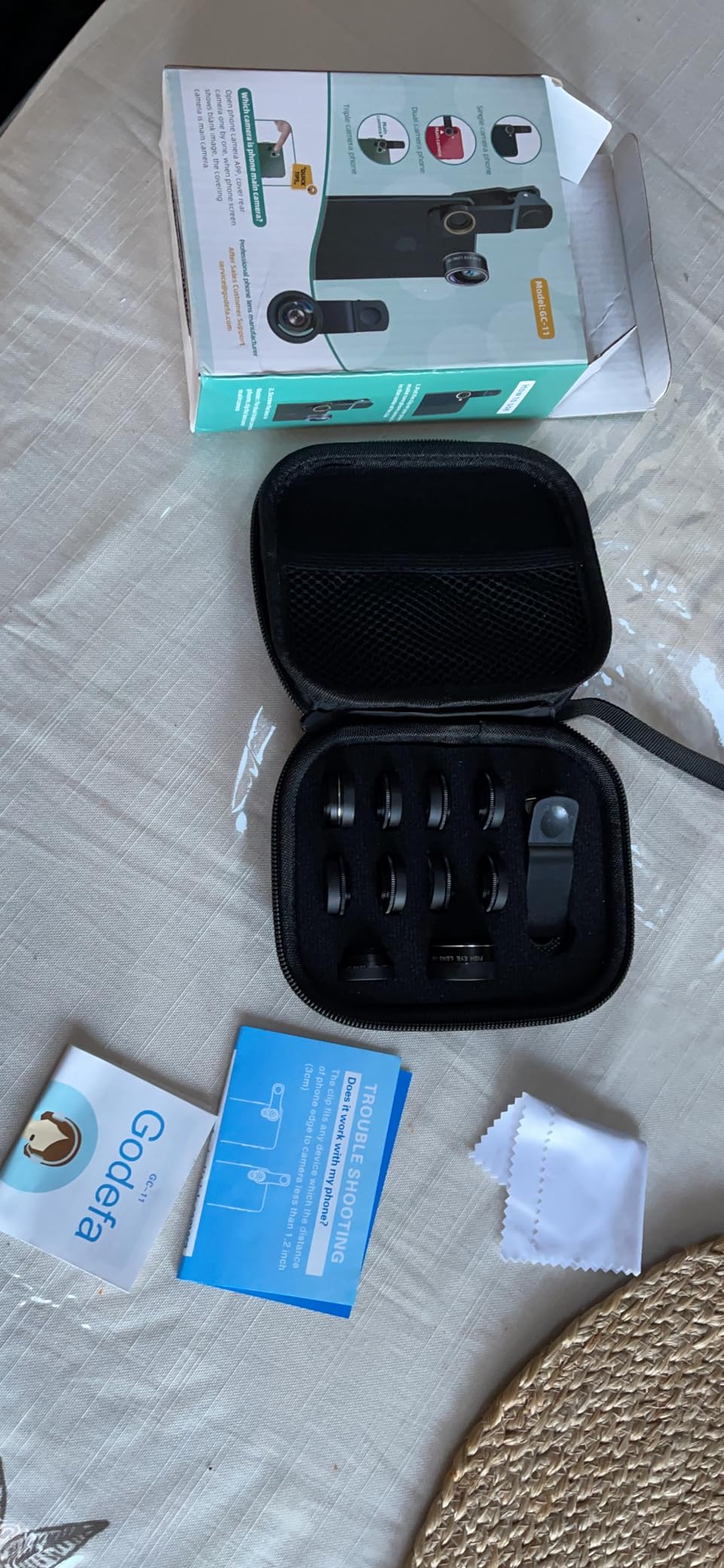 Phone Camera Lens (11 Lenses) Phone Lens Kit, Clip on Fisheye/Macro/Wide Angle Lens Attachment with Travel Case for iPhone 14 13 12 11 Xs X Pro Max Samsung Android Smartphone customer photo 1