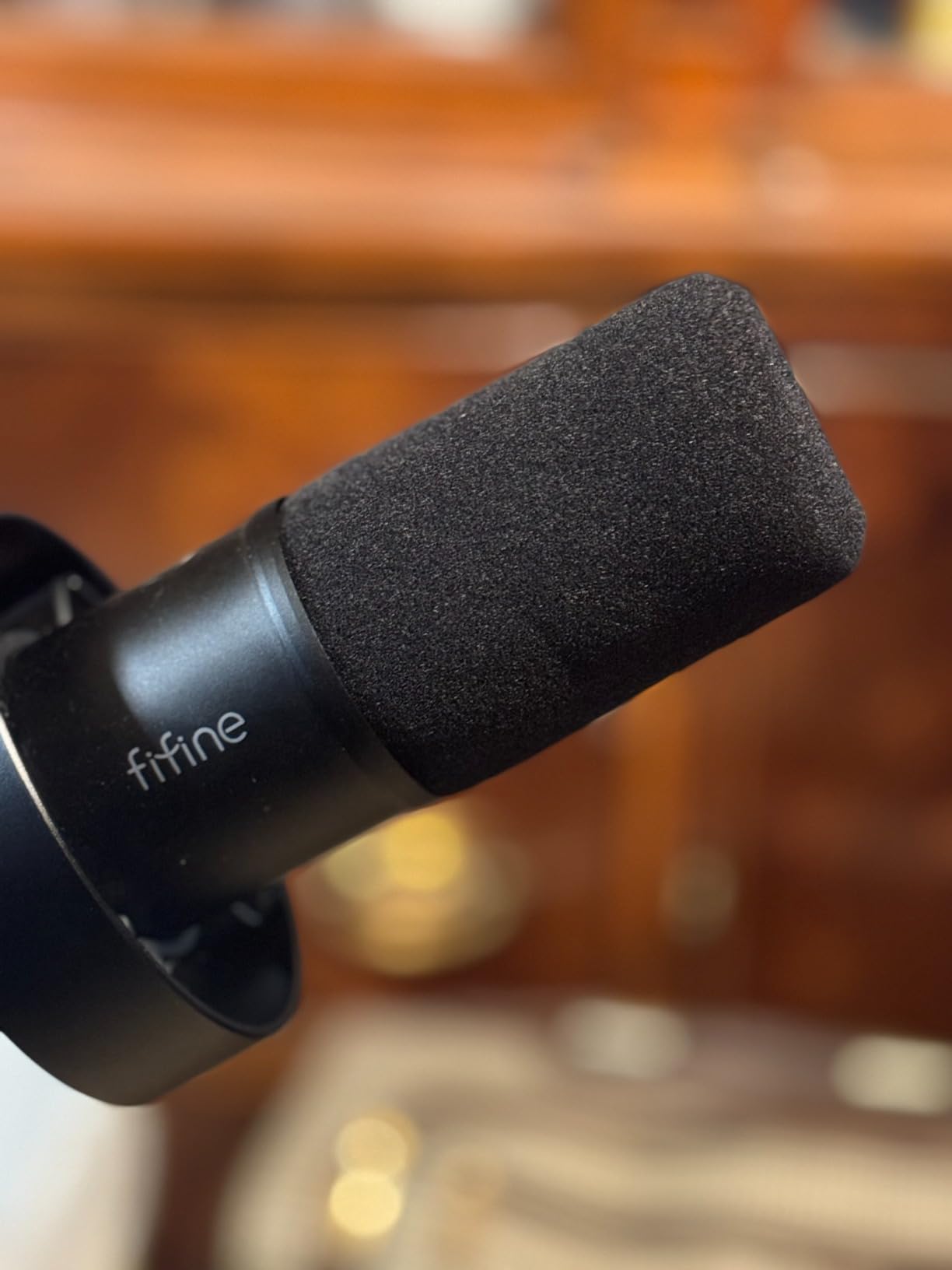 YOUSHARES K669B Pop Filter, Foam Mic Windscreen Compatible with Fifine USB Microphone (K669B K669 K669L K669G K669PRO2 K669S) for Recording and Streaming customer photo 2