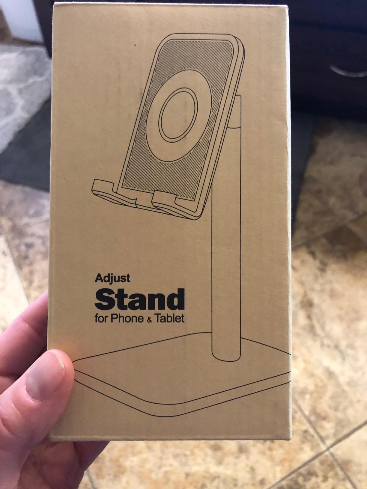 Nulaxy Height Angle Adjustable Phone Stand for Desk, Black customer photo 2