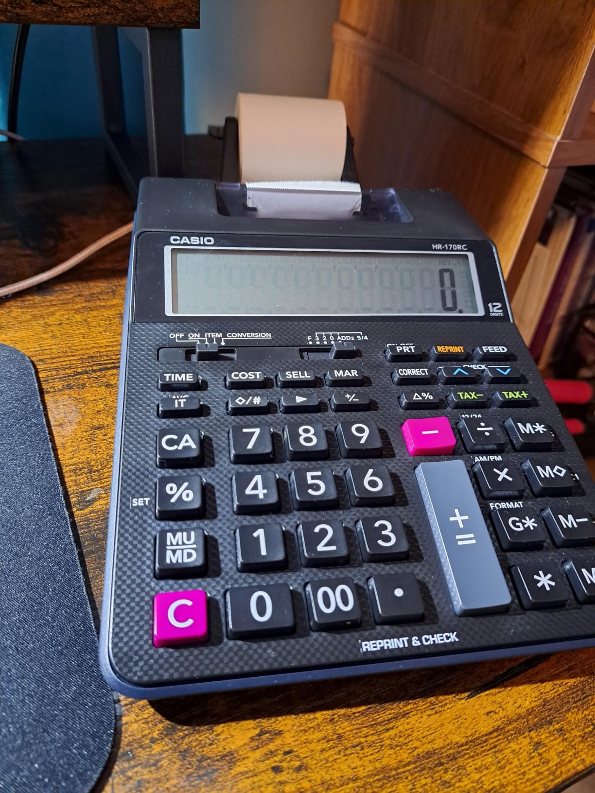Casio HR-170RC Plus Mini Desktop Printing Calculator, Assorted customer photo 1