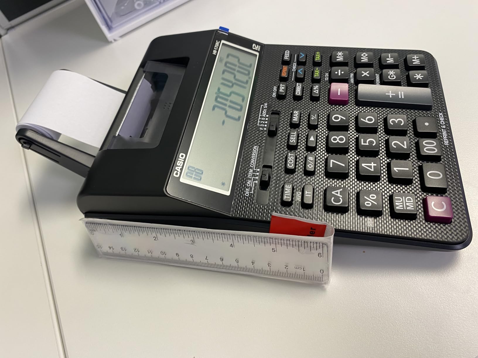 Casio HR-170RC Plus Mini Desktop Printing Calculator, Assorted customer photo 2