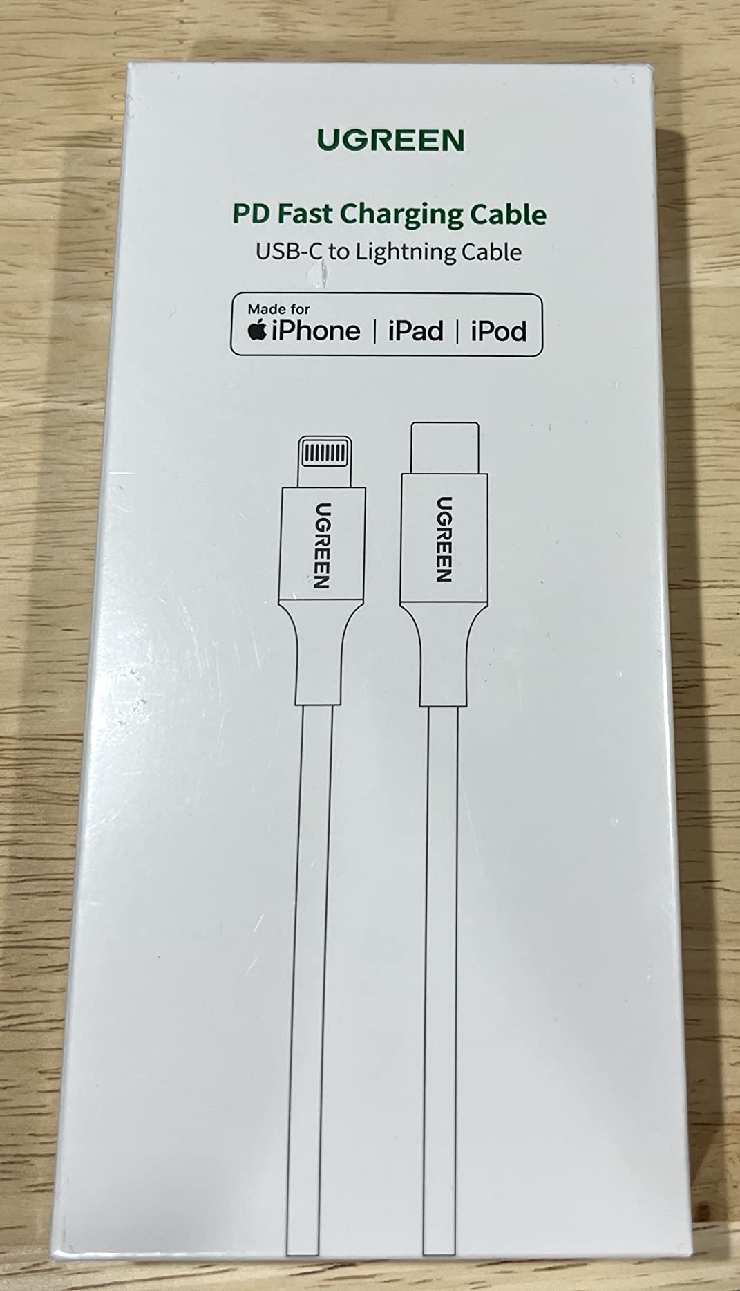 UGREEN USB C to Lightning Cable 6FT - MFi Certification Lightning Cable Compatible with iPhone 14/14 Pro/14 Pro Max, iPhone 13/12/11/X/XR/XS/8 Series, iPad 9, AirPods Pro, and More customer photo 1