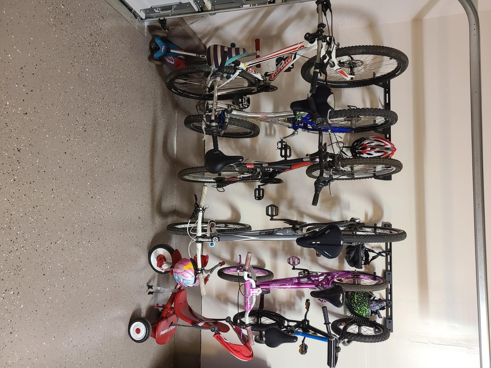 Koova Wall Mount Bike Rack | Steel Bike Mount | Adjustable Hangers | Easy Mount | USA Made customer photo 1