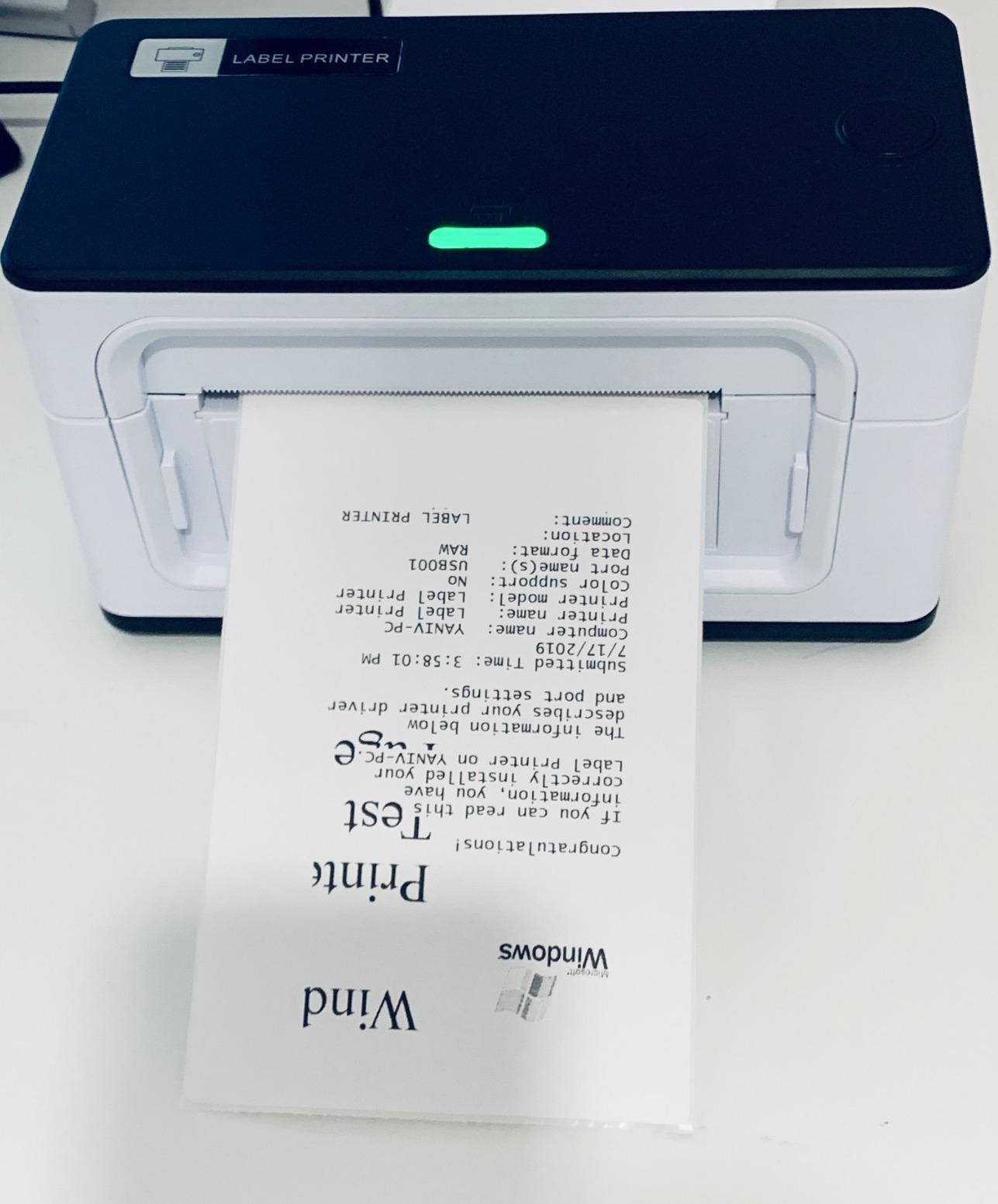 MUNBYN RealWriter 941 Bluetooth USB 4x6 Shipping Thermal Label Printer | USB & Bluetooth, Compatible with macOS & Windows, Supports Amazon Shopify USPS, Small Business & Home Use White customer photo 1
