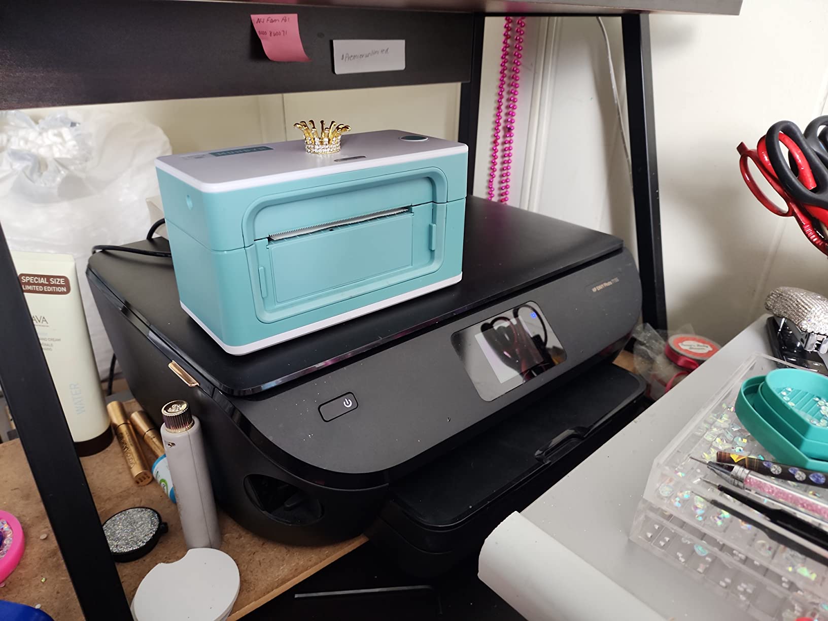 MUNBYN RealWriter 941 Bluetooth USB 4x6 Shipping Thermal Label Printer | USB & Bluetooth, Compatible with macOS & Windows, Supports Amazon Shopify USPS, Small Business & Home Use White customer photo 2