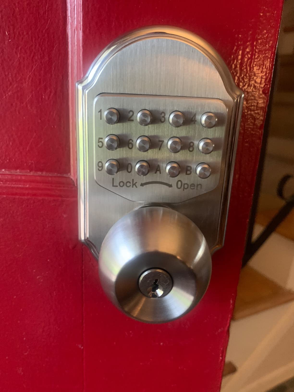 Bravex Keyless Entry Keypad Deadbolt Door Lock 304 Stainless Steel Sabbath Lock 100% Mechanical Shabbos Lock- No Risk of Low Power customer photo 1