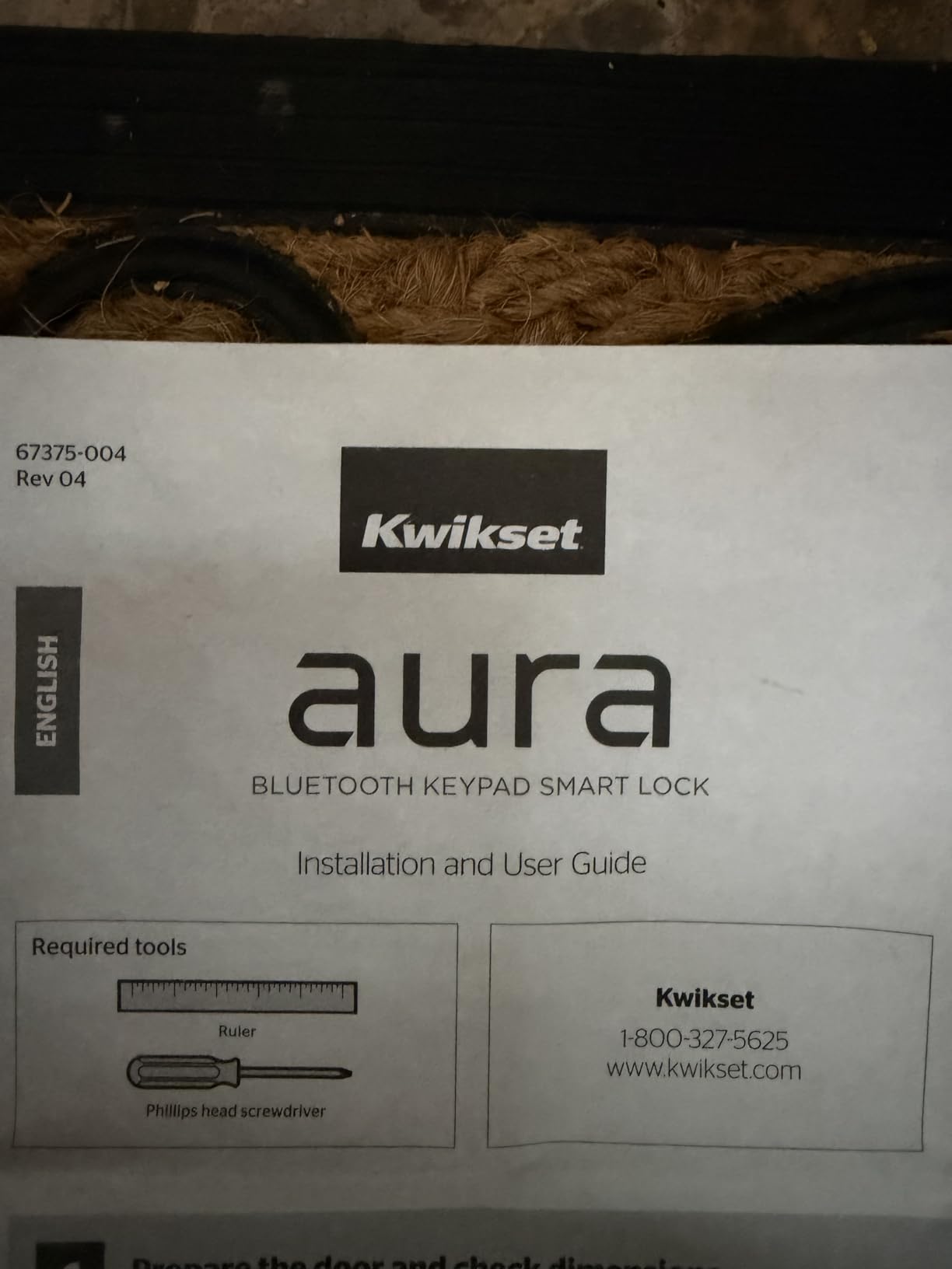 Kwikset 99420-003 Aura Bluetooth Programmable Keypad Door Lock Deadbolt Featuring SmartKey Security, Iron Black customer photo 1