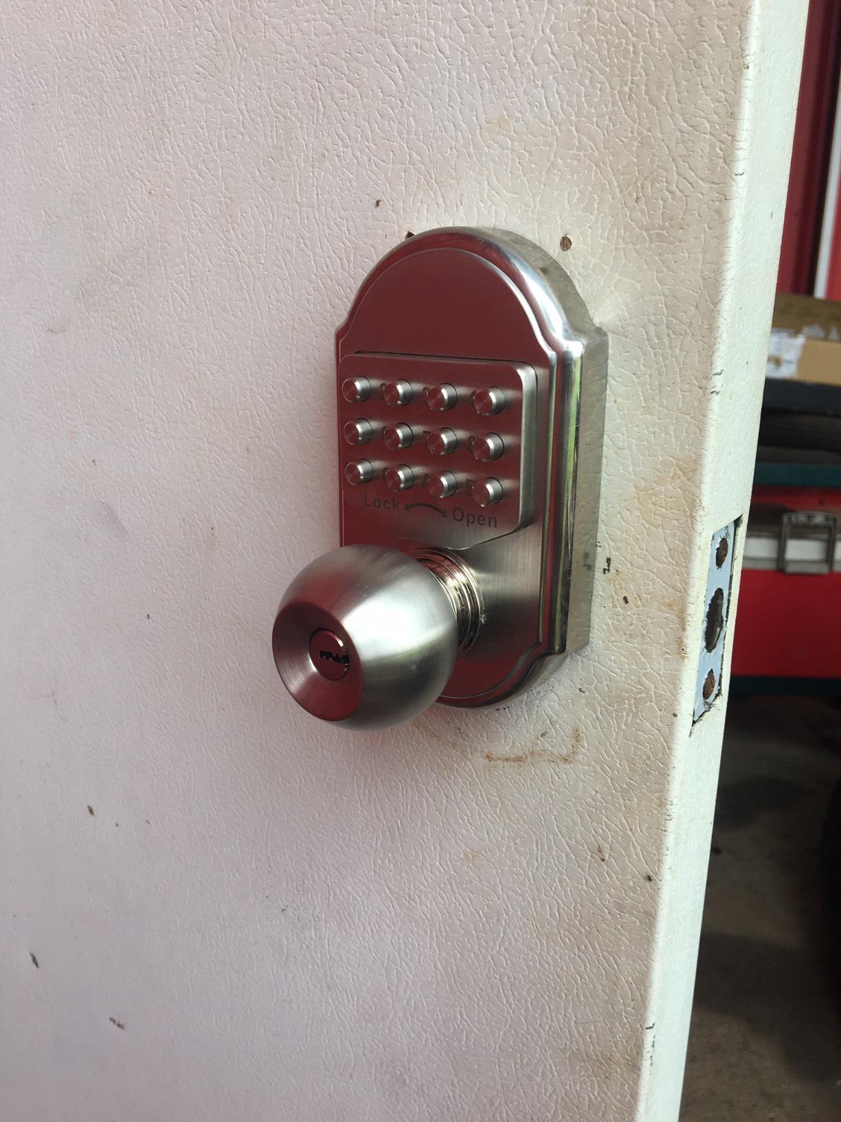 Keyless Entry Door Lock Deadbolt Keypad Mechanical Stainless Steel (Pass Code or Key) 100% Mechanical, No Electronic customer photo 2