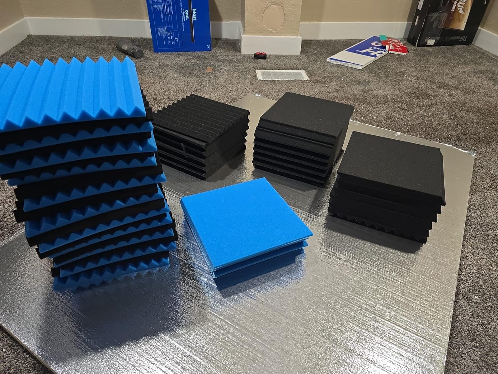 Burdurry 50 Pack Acoustic Panels, Wedge Soundproof Studio Foam for Walls customer photo 1