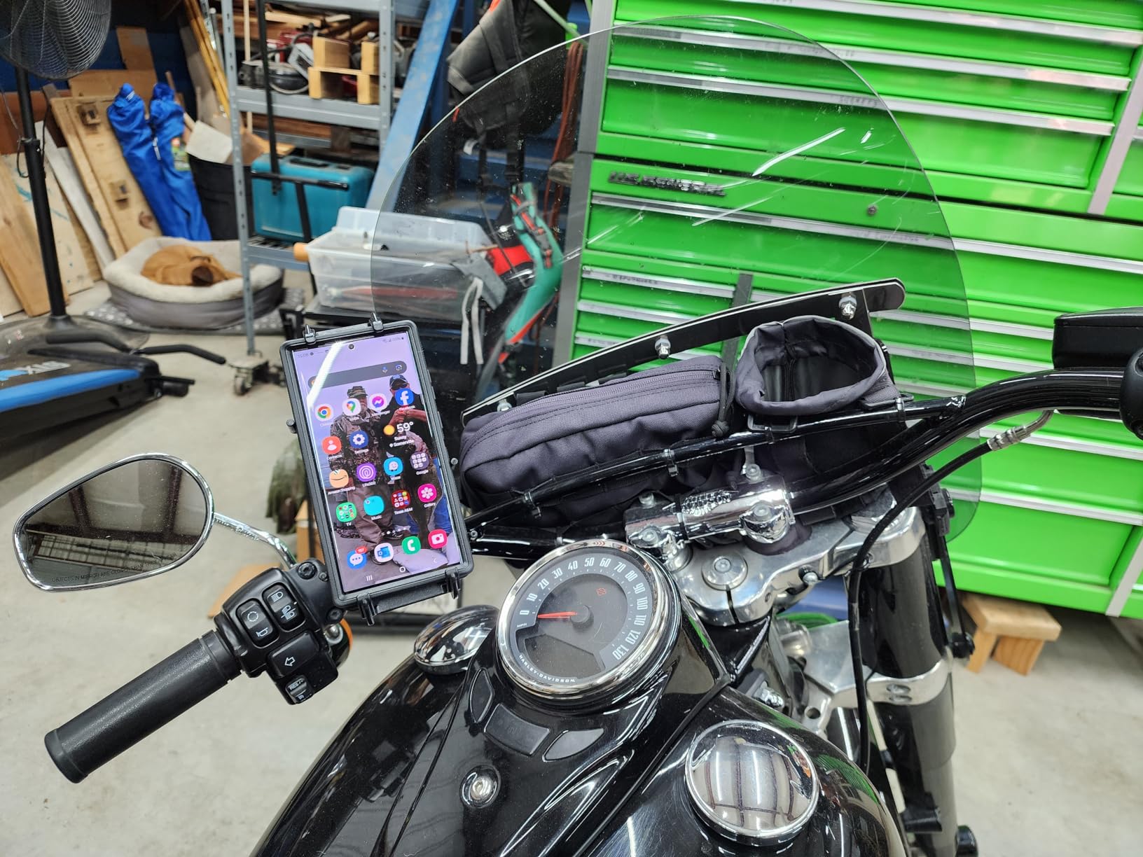 RAM MOUNTS Quick-Grip XL Phone Mount with Handlebar U-Bolt Base customer photo 2