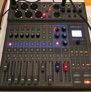 Zoom LiveTrak L-8 Battery Powered Mixer/Recorder for Musicians & Podcasters | 8-channel digital mixer with 12-in/4-out USB interface and 6 sound pads for podcasting, music and live streaming customer photo 1