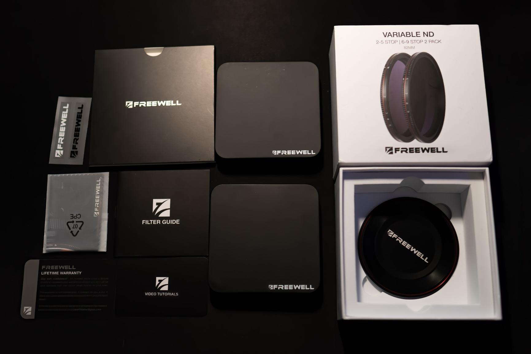 Freewell 82mm Threaded Hard Stop Variable ND Filter All Day 2 to 5 Stop & 6 to 9 Stop - 2Pack customer photo 1