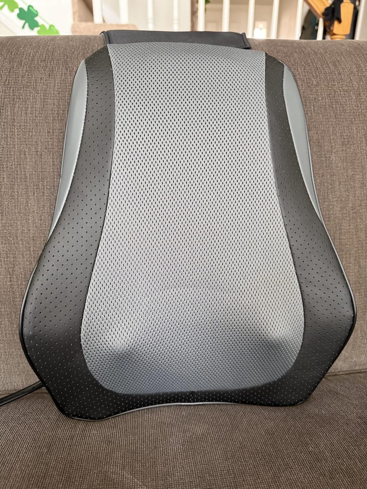 Snailax Back Massager with Heat,Shiatsu Massage Seat Cushion,8 Flexible Nodes Massage for Full Back Massage Chair Pad,Chair Massager for Office,Home Use customer photo 2
