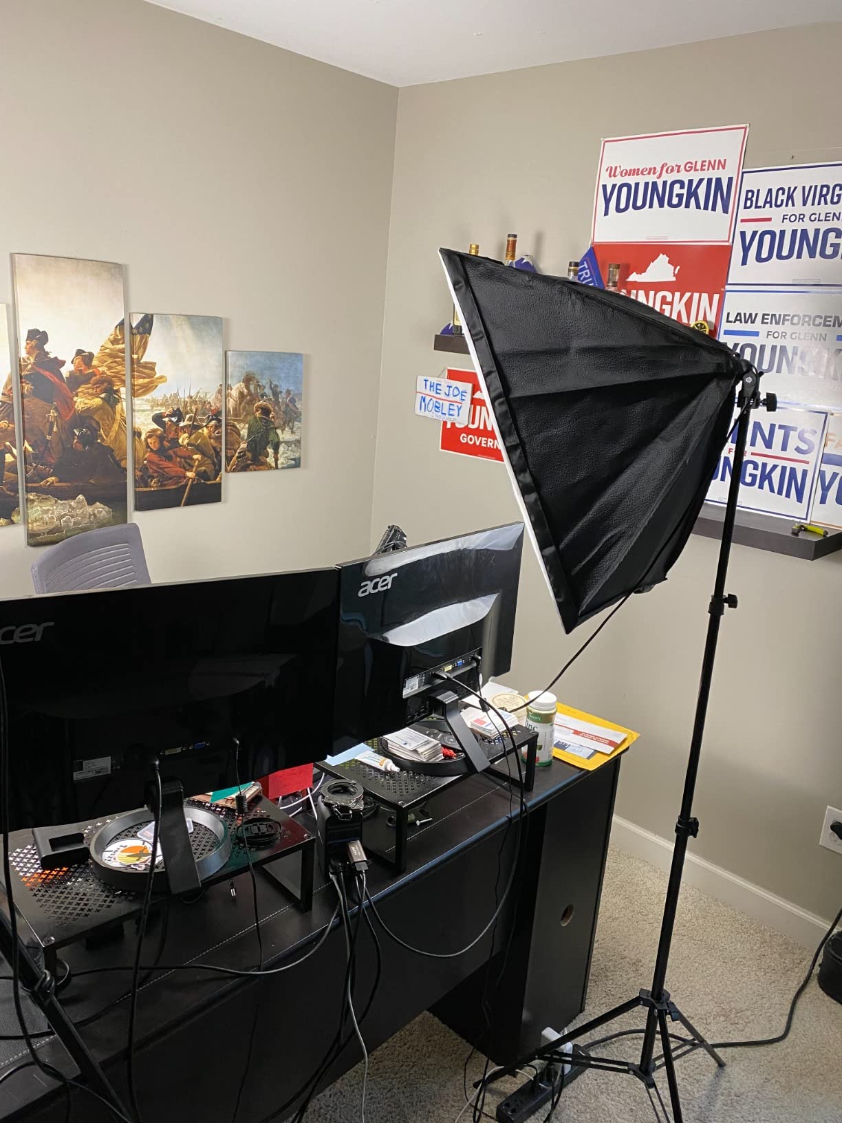 【Upgrade LED】 MOUNTDOG Softbox Lighting Kit, Photography Studio Light with 19.7