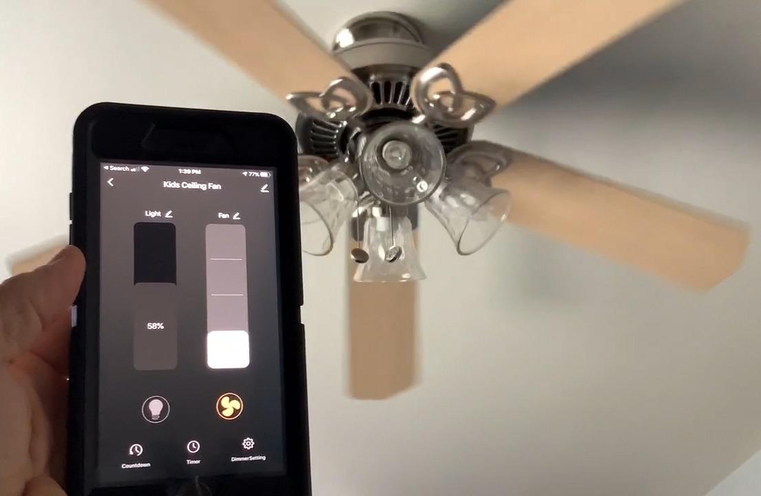 Smart Ceiling Fan Control and Dimmer Light Switch, Neutral Wire Needed, TREATLIFE 2.4Ghz Single Pole Wi-Fi Fan and Light Switch Combo, Works with Alexa, Google Home and SmartThings, Remote Control customer photo 2