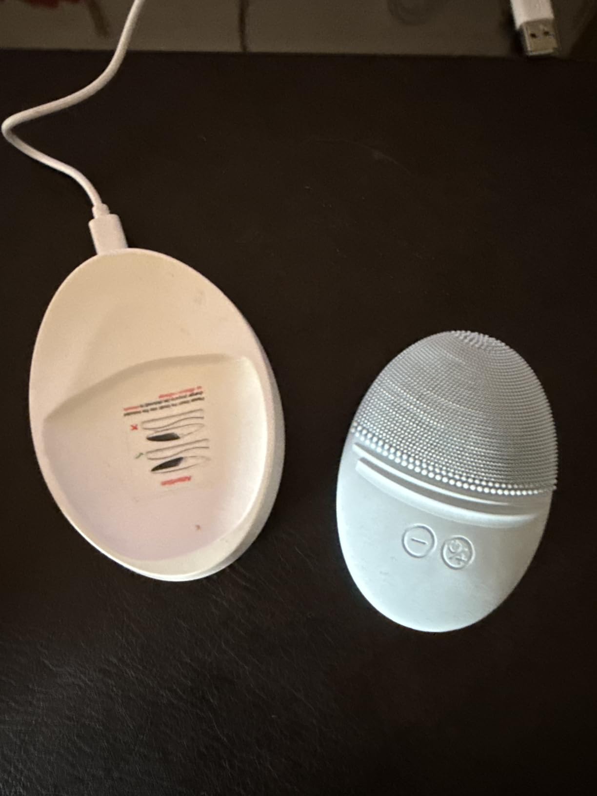 EZBASICS Silicone Facial Cleansing Brush, IPX7 Waterproof, Violet customer photo 1