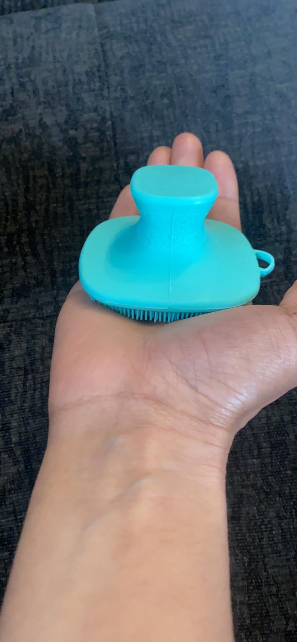 VWMYQ Silicone Face Scrubber for Men & Women, Manual Waterproof Facial Cleansing Brush for Exfoliating‑Black customer photo 1