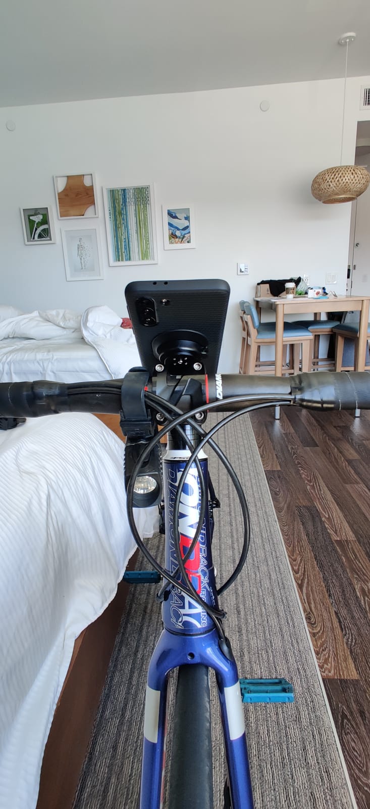 Bike Phone Mount,Mountain Bicycle Handlebar Cell Holder,Fit Round Stem Cap customer photo 1