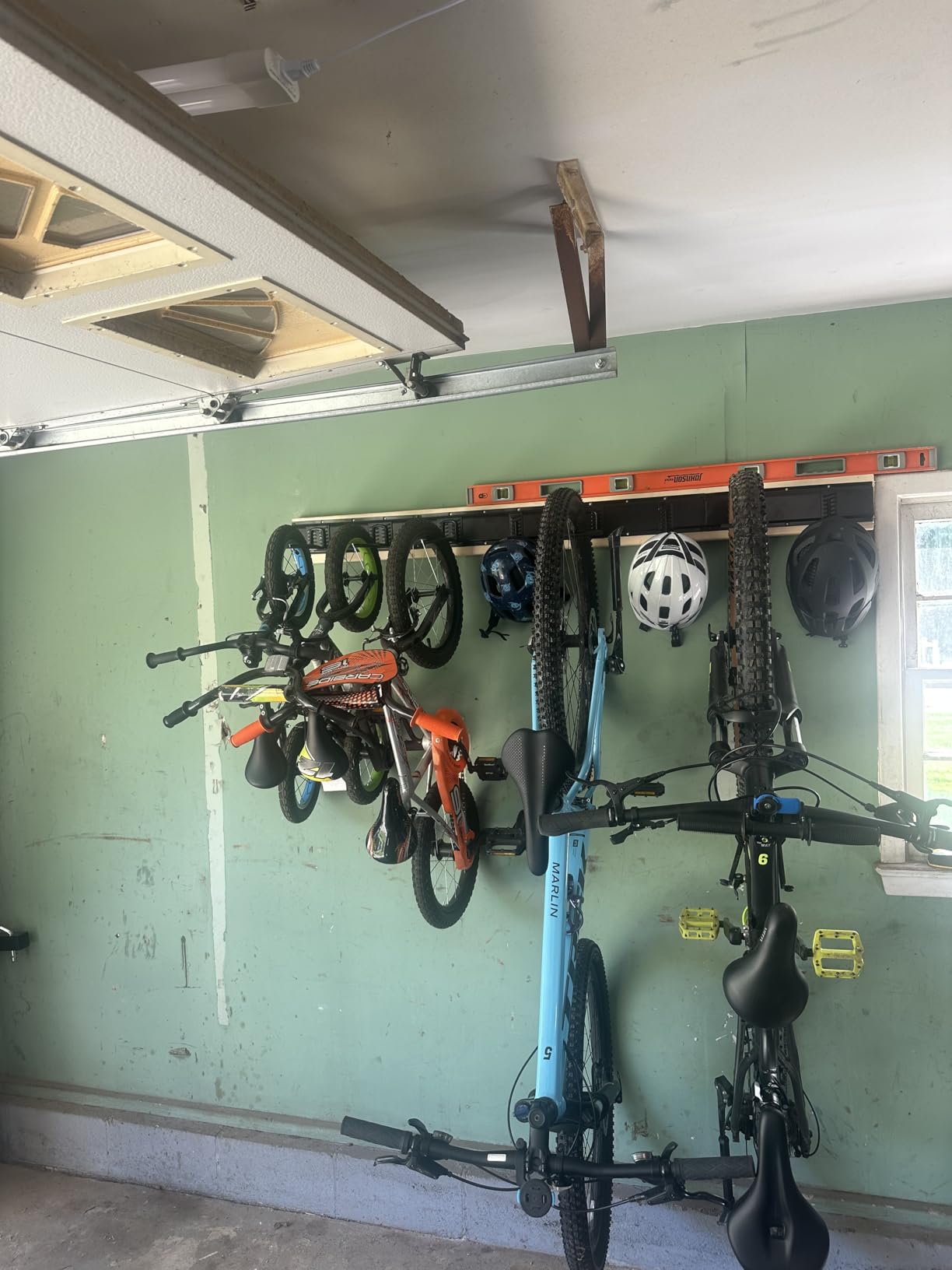 TORACK Bike Storage Rack, 6 Bikes Bike Racks & 5 Helmets Hooks for Garage customer photo 1