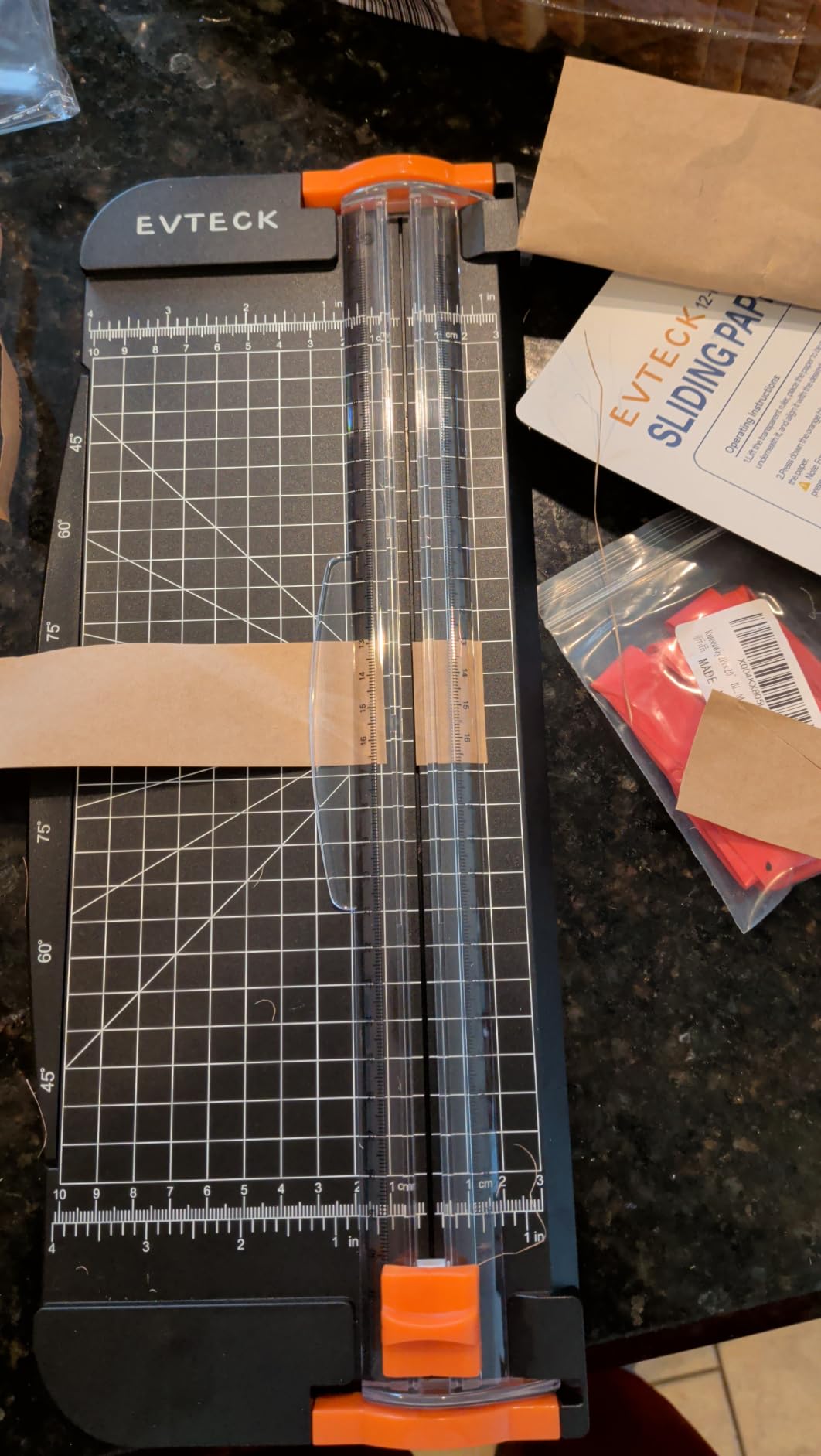 Evteck A4 Paper Cutter Slider Trimmer for Cardstock Photo Vinyl customer photo 2
