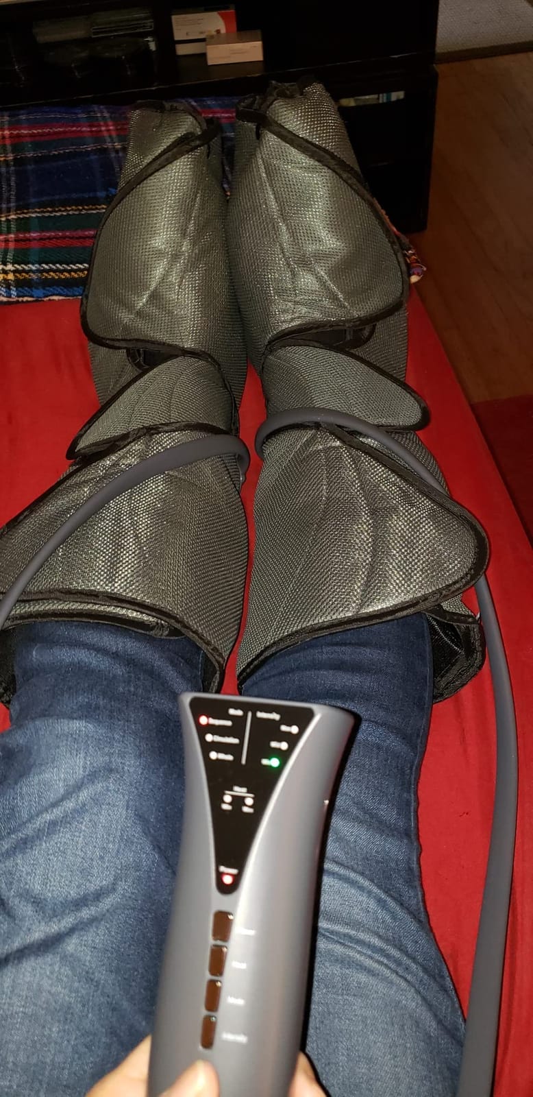 FIT KING Air Compression Leg and Foot Massager with Heat for Circulation customer photo 1