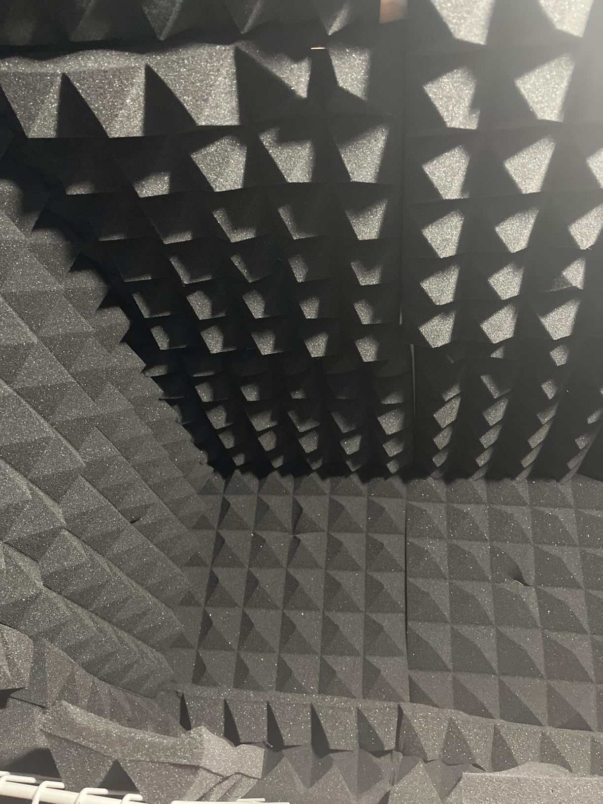 24 Pack 2” Thick Pyramid Acoustic Foam, Sound Proof Foam Panels for Walls | High NRC Echo Control, 24 Sq Ft Coverage, 25kg/m³ High Density Foam, Flame Retardant Certified, Recording & Home Studio Ready customer photo 1