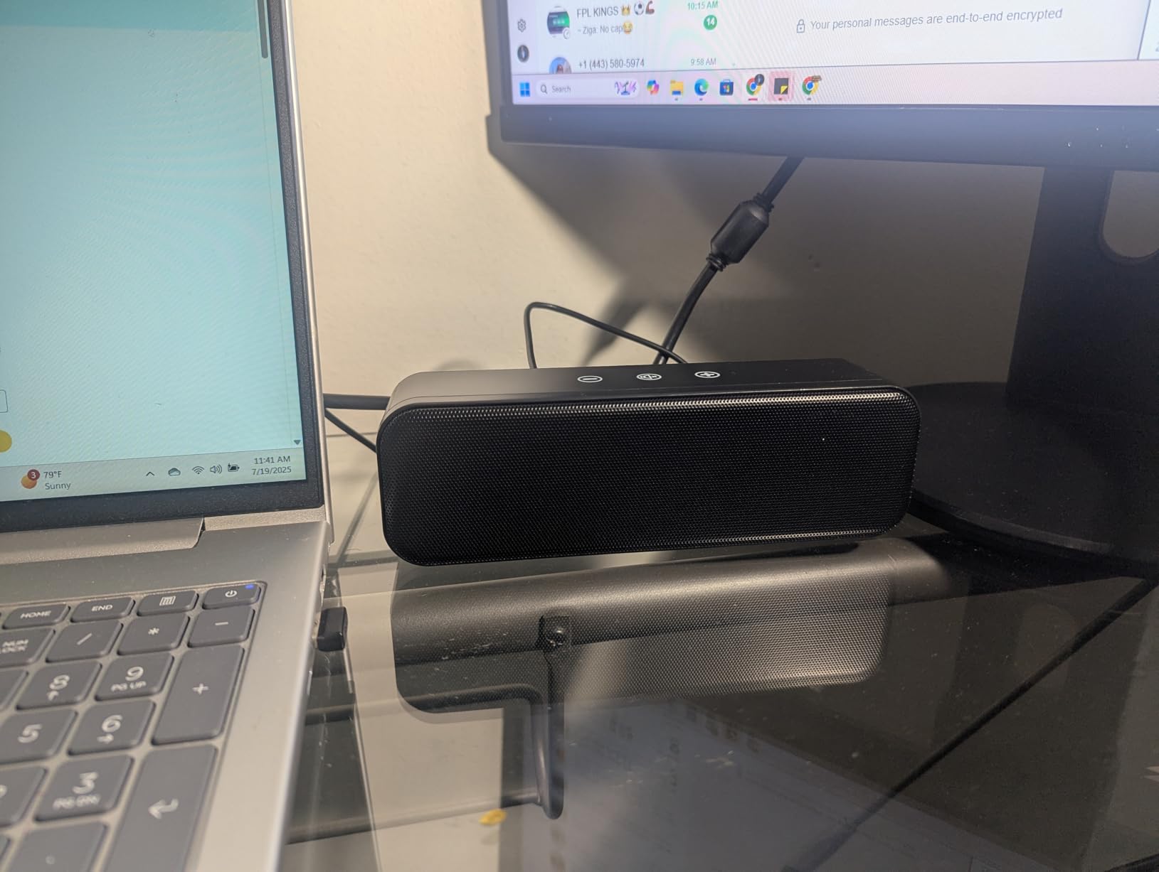 LIELONGREN [Newer] USB Computer Speaker for Desktop, Laptop Speaker, PC Speaker, Small Computer Soundbar with Hi-Quality Sound, Loud Control Volume, Rich Bass customer photo 1