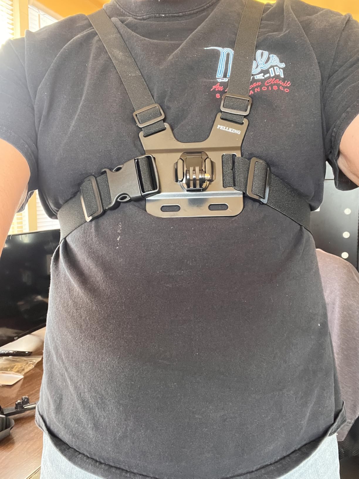 PellKing Mobile Phone Chest Strap Harness Mount Head Strap Holder Kit for POV/VLOG,Cell Phone Clip Compatible with iPhone,Samsung,GoPro Hero 9, 8,7, 6, 5, 4, 3,2, 1,AKASO,DJI Osmo,and Action Cameras… customer photo 2