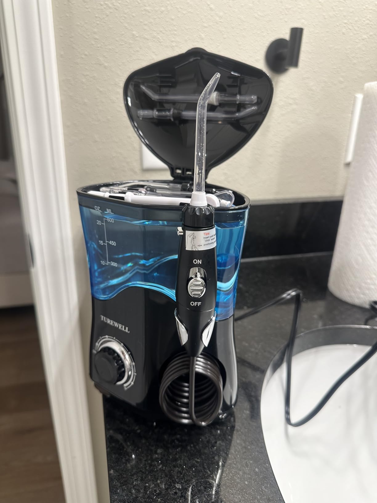 TUREWELL Water Dental Flosser for Teeth/Braces, Water Teeth Cleaner customer photo 1