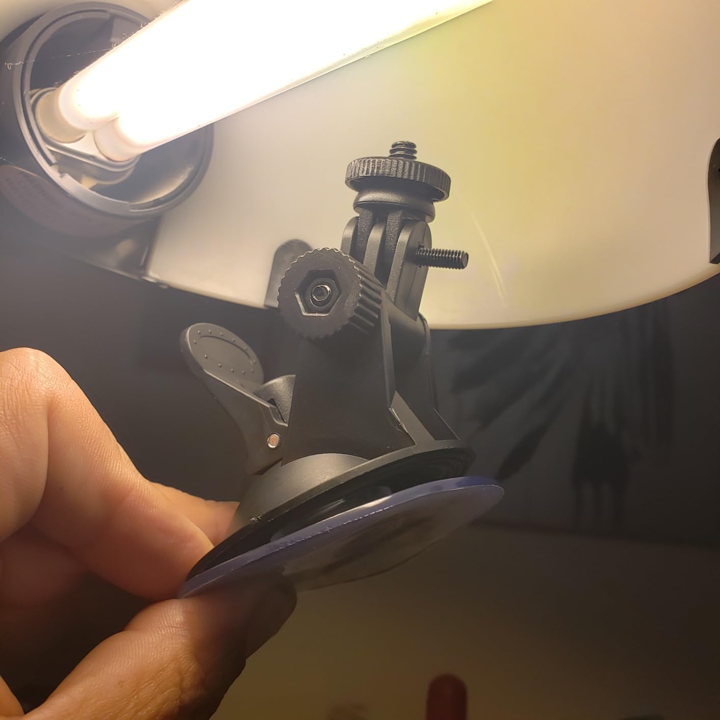 PULUZ Suction Cup Mount for Gopro Car Mount, Adjustable Vehicle Window & Windshield Mount Holder, Compatible with GoPro Hero 12 11 10 9 8 7/Insta360 X3 x2/DJI OSMO Action Camera Mount customer photo 1