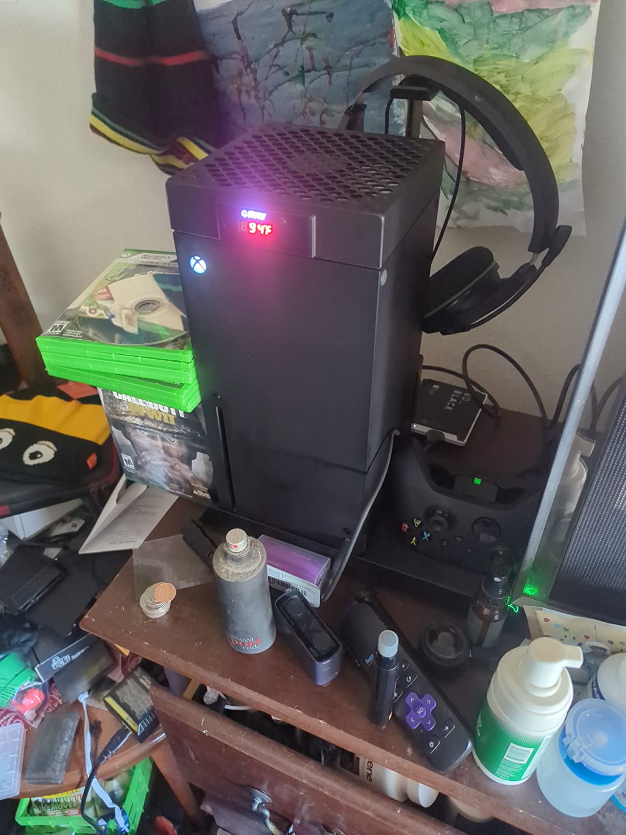 YUANHOT Vertical Xbox Series X Cooling Stand, Fan & 2-Battery Charger Dock customer photo 1
