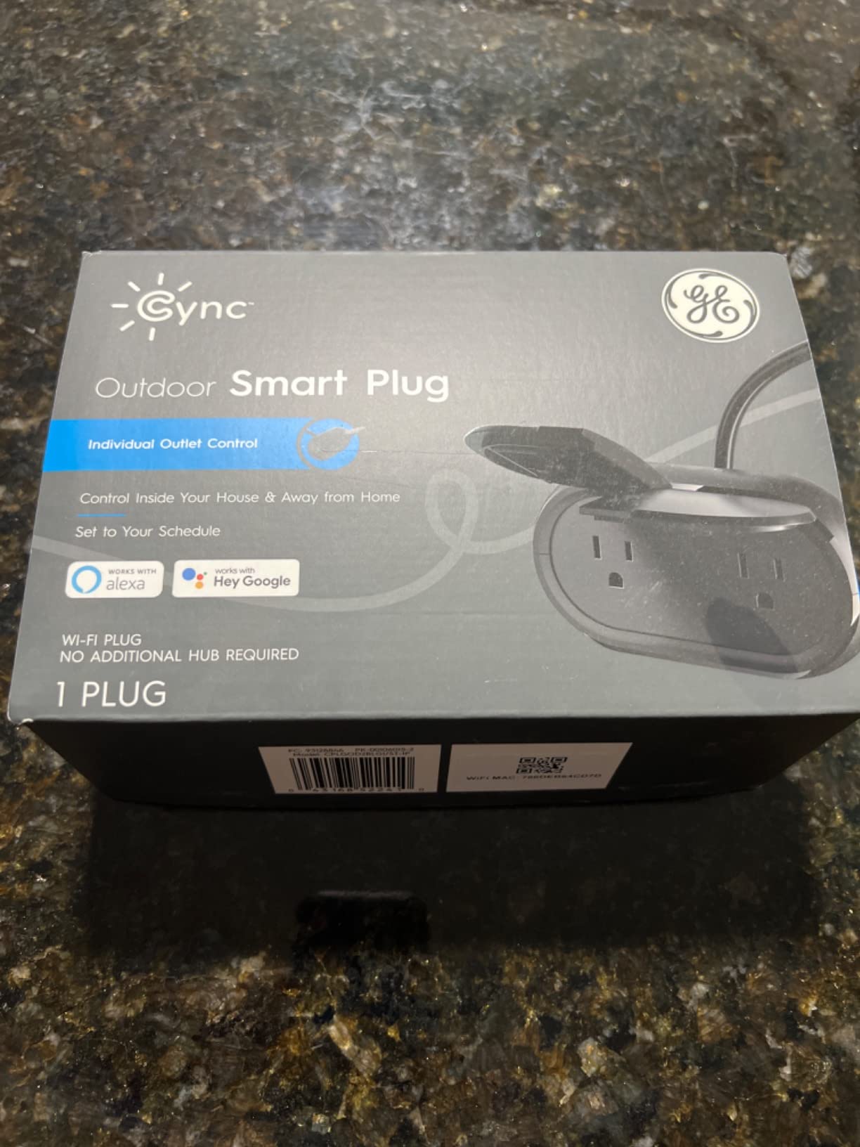 GE Cync Outdoor Smart Plug, Wi-Fi & Bluetooth, Alexa & Google, 1pk customer photo 2
