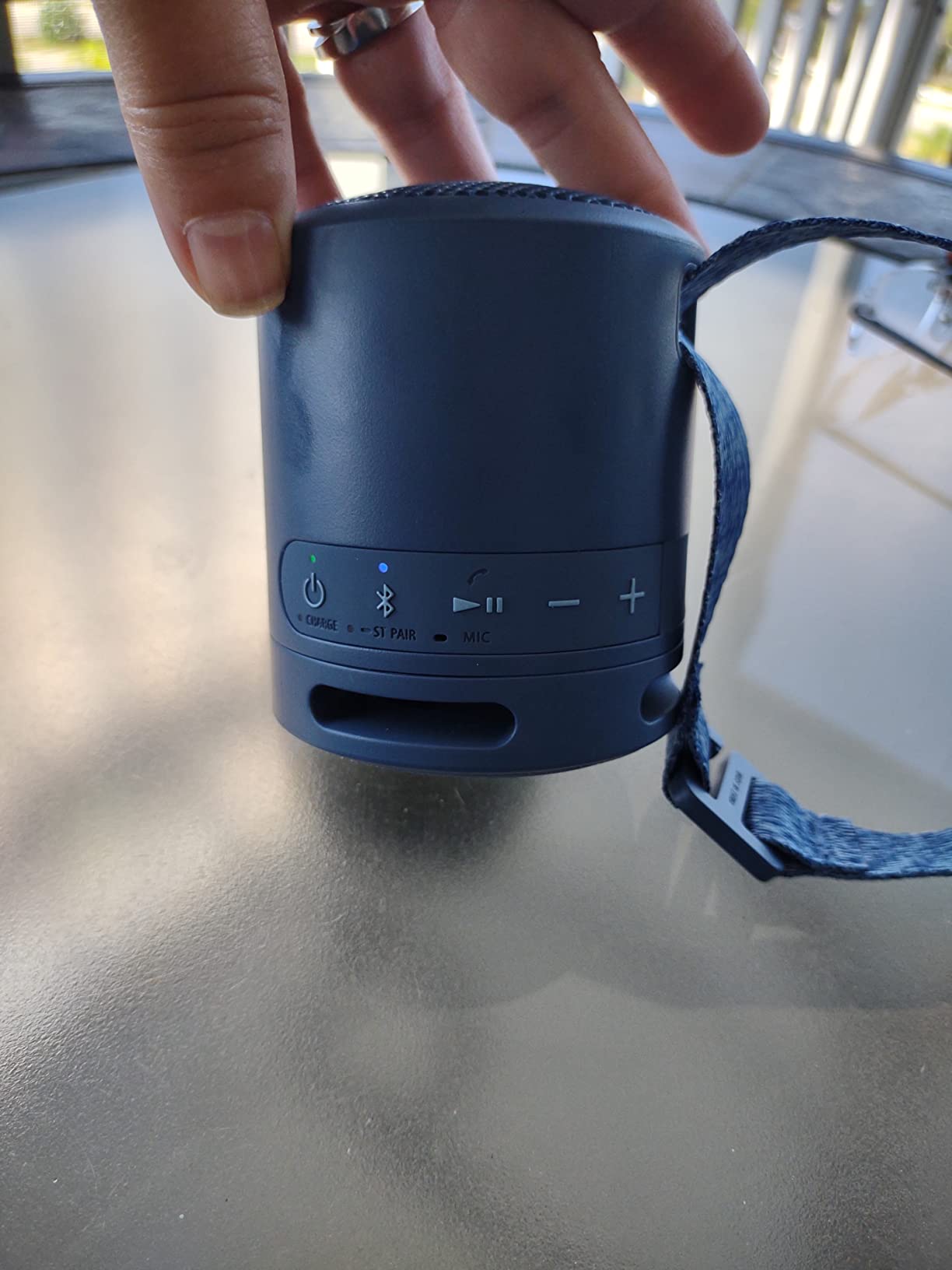 Sony SRS-XB13 EXTRA BASS Wireless Bluetooth Portable Lightweight Compact Travel Speaker, IP67 Waterproof & Durable for Outdoor, 16 Hour Battery, USB Type-C, Removable Strap, & Speakerphone, Light Blue | EXTRA BASS for deep, punchy sound Sound Diffusion customer photo 1