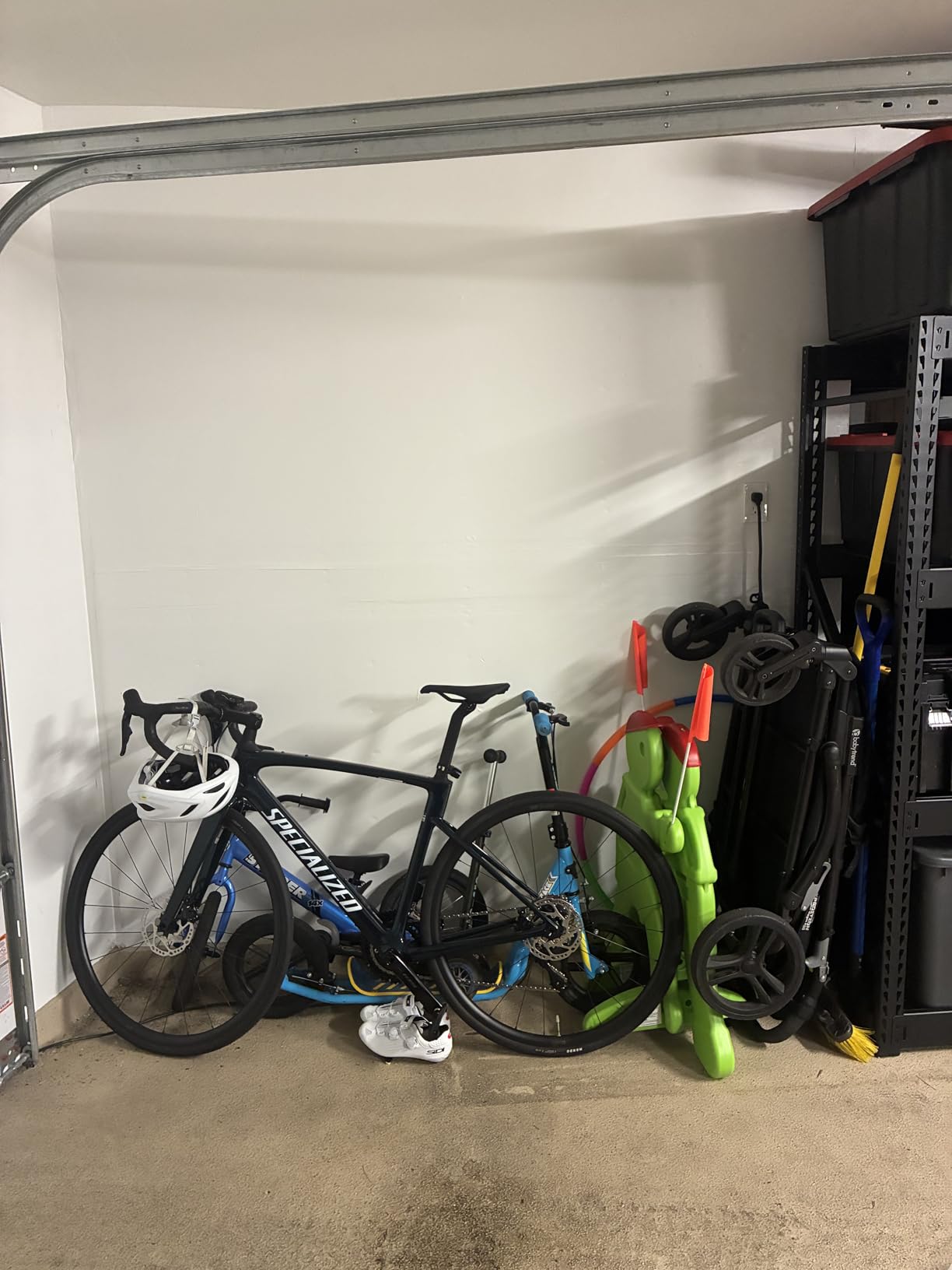 PLKOW Garage Wall Shelving with Bike Hooks, Adjustable Storage Rack customer photo 1