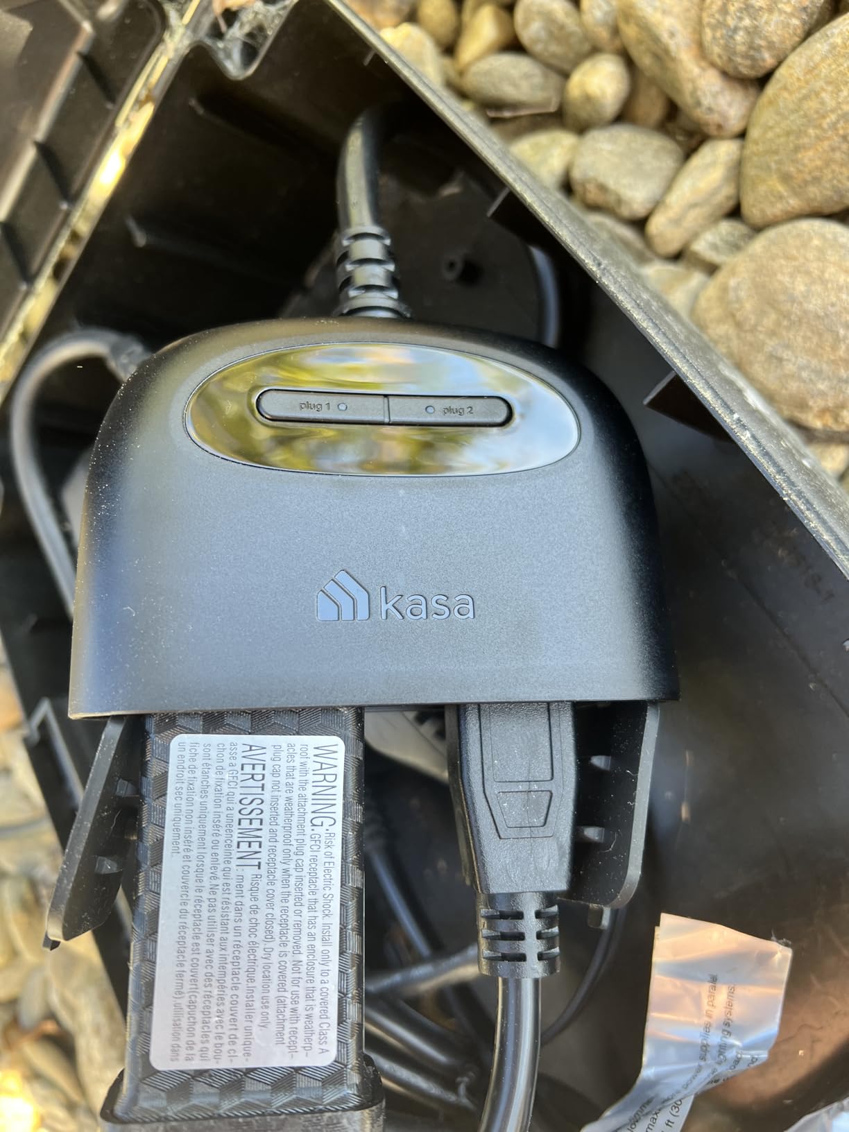 Kasa Outdoor Smart Plug, Smart Home Wi-Fi Outlet with 2 Sockets, EP40 customer photo 2