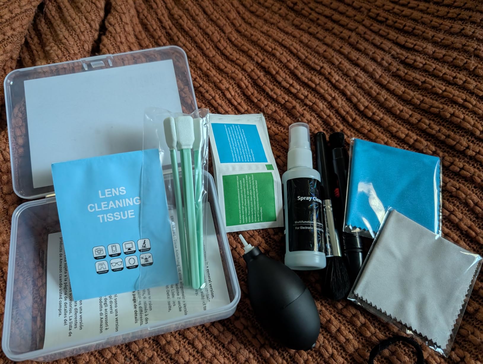 Aispour Camera Lens Cleaning Kit, 10-in-1 Camera Cleaning Kit | Camera Lens Cleaner and Camera Accessories, Includes Lens Cleaning Kit/Lens Cleaner/Lens Cleaning Pen/Soft Brush customer photo 1