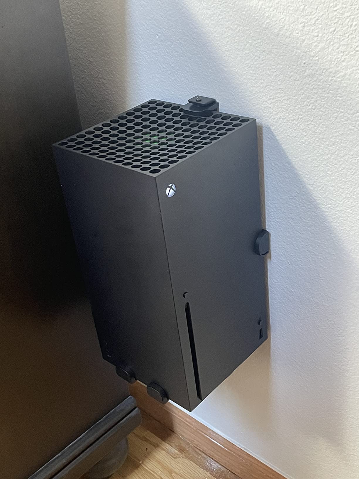 VIVO Steel Wall Mount Bracket Designed for Xbox Series X Gaming Console, Horizontal and Vertical Display, Open Design, Black, Mount-XSXU1 customer photo 2