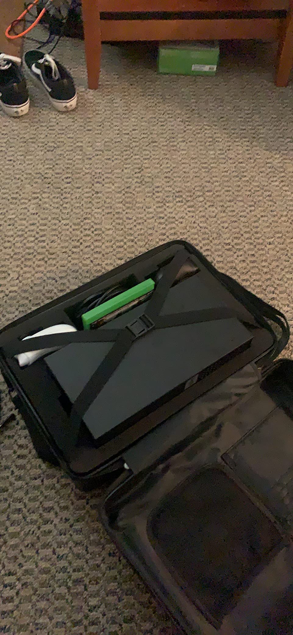 Xbox Series X Carrying Case, Compatible with XSX Console/Controllers/Headset/Games and Other Accessories - Protective Travel Case with Hard Shell & Customized Foam for Storage (Original Xbox Style) customer photo 2