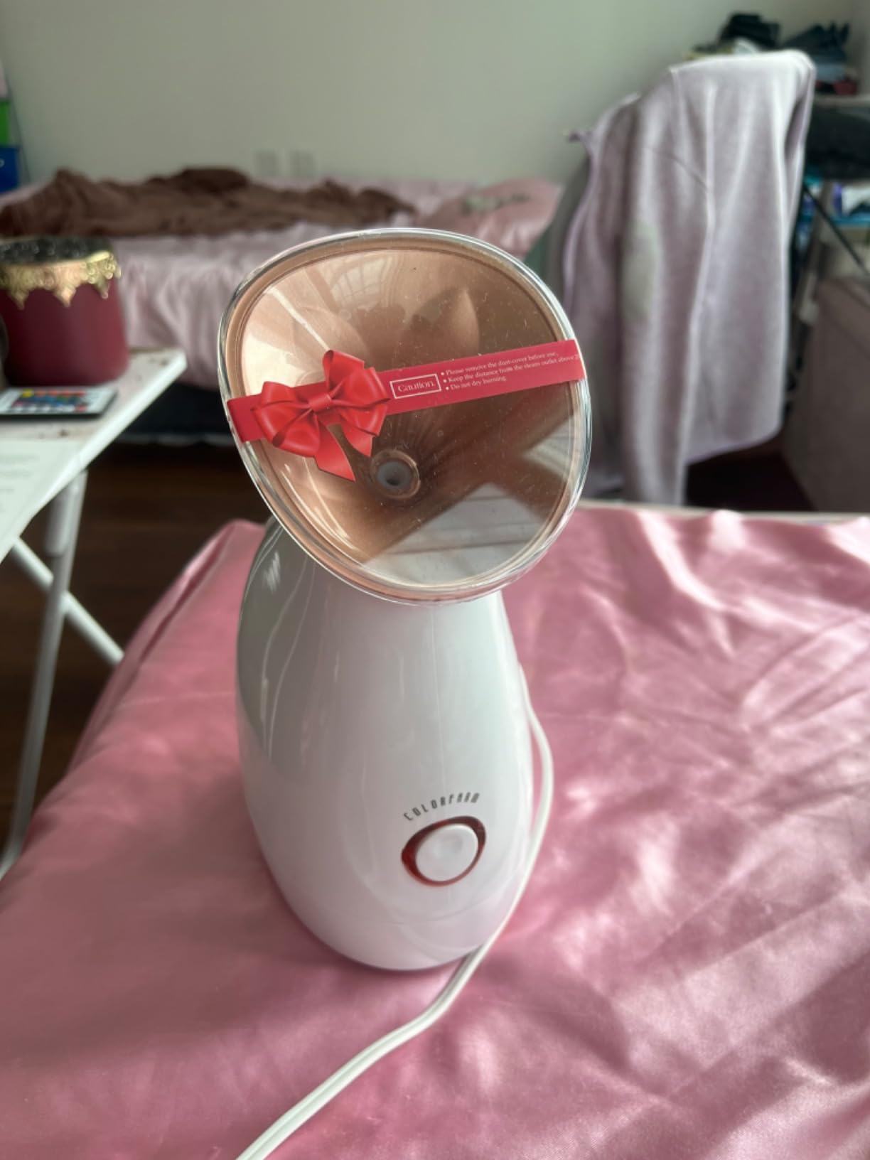 Colorfarm Facial Steamer with Nano Ionic Steam for Deep Cleaning Home Spa customer photo 2