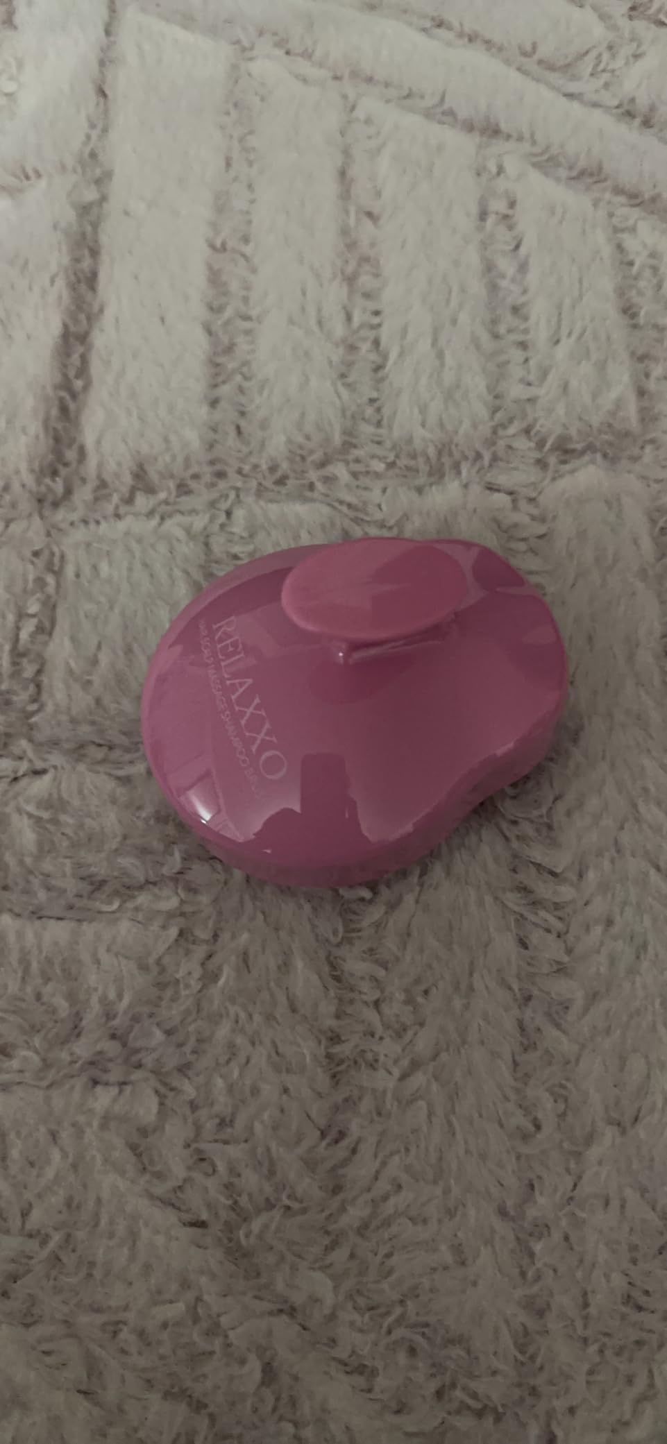 RELAXXO Scalp Massager Hair Growth – Exfoliator & Hair Scrubber for Scalp, Soft Bristles for Dandruff & Soothing Comfort, Shampoo Brush, Wet & Dry Use, Pink customer photo 1