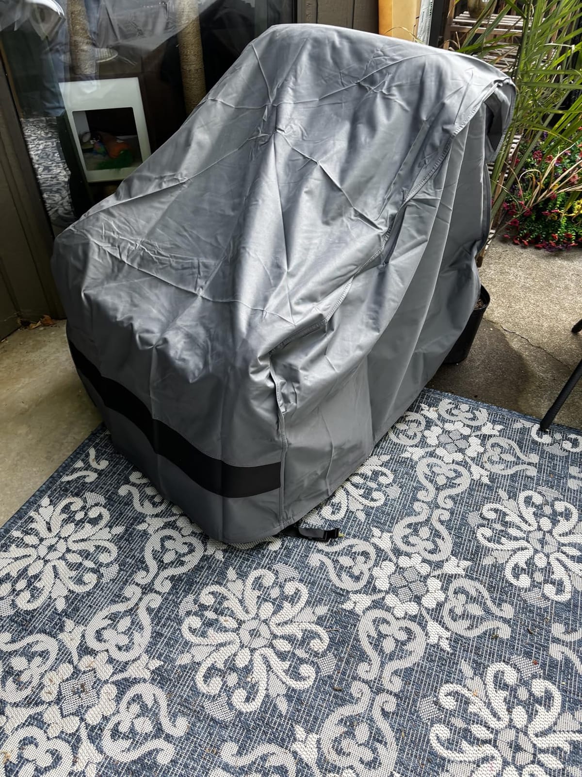 loriano Patio Furniture Cover Set, 4 Piece Outdoor Furniture Cover Waterproof, 600D Heavy Duty Lawn Patio Set Covers customer photo 2