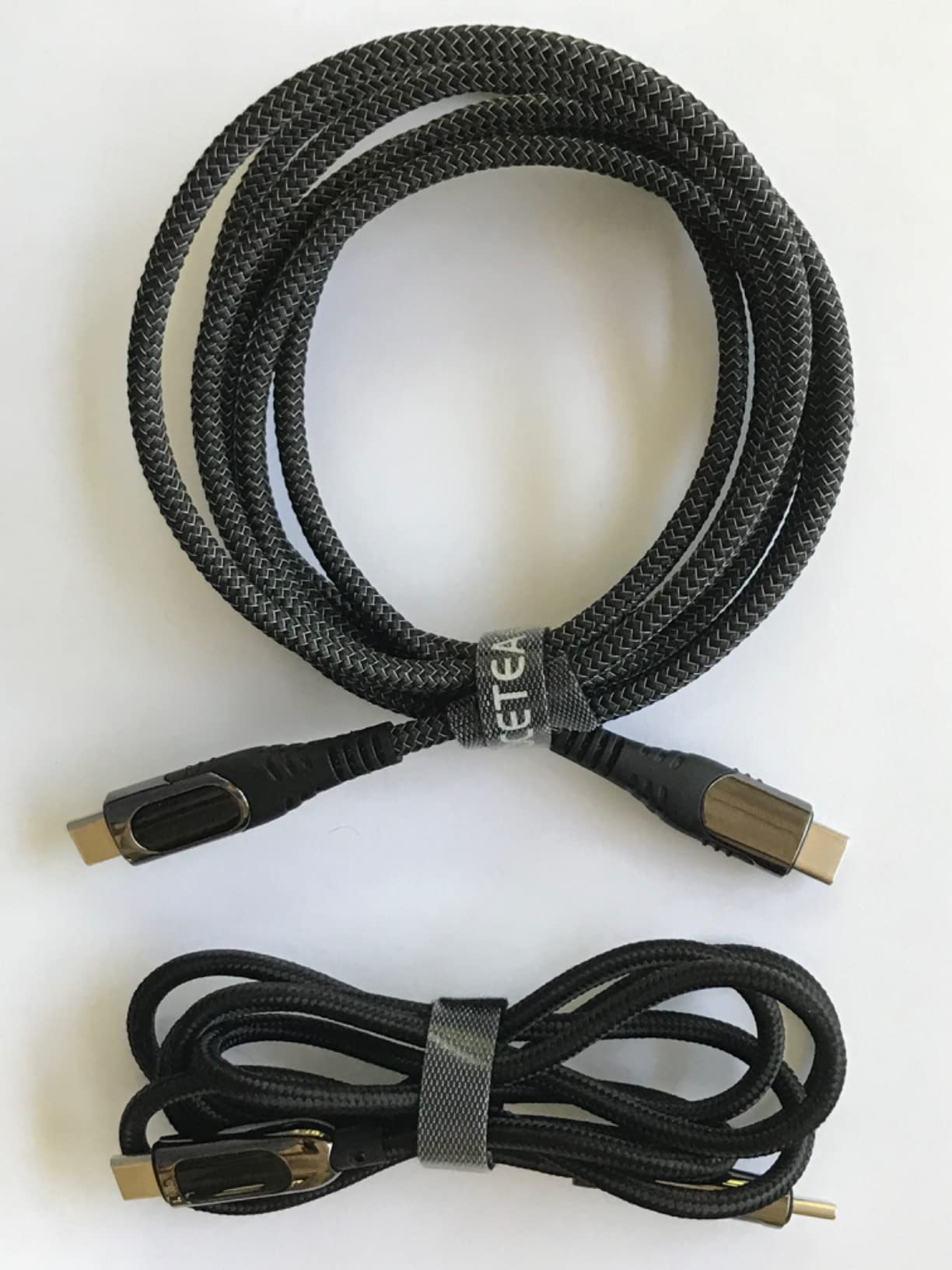SOOPII 100W 4ft USB C to USB C Cable with LED Display, Nylon Braided,Black customer photo 1